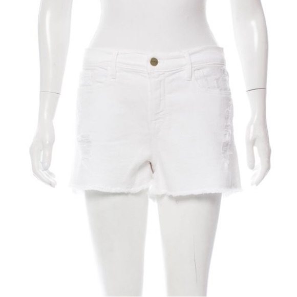 Frame Denim Pants - Frame 29 White Denim Shorts